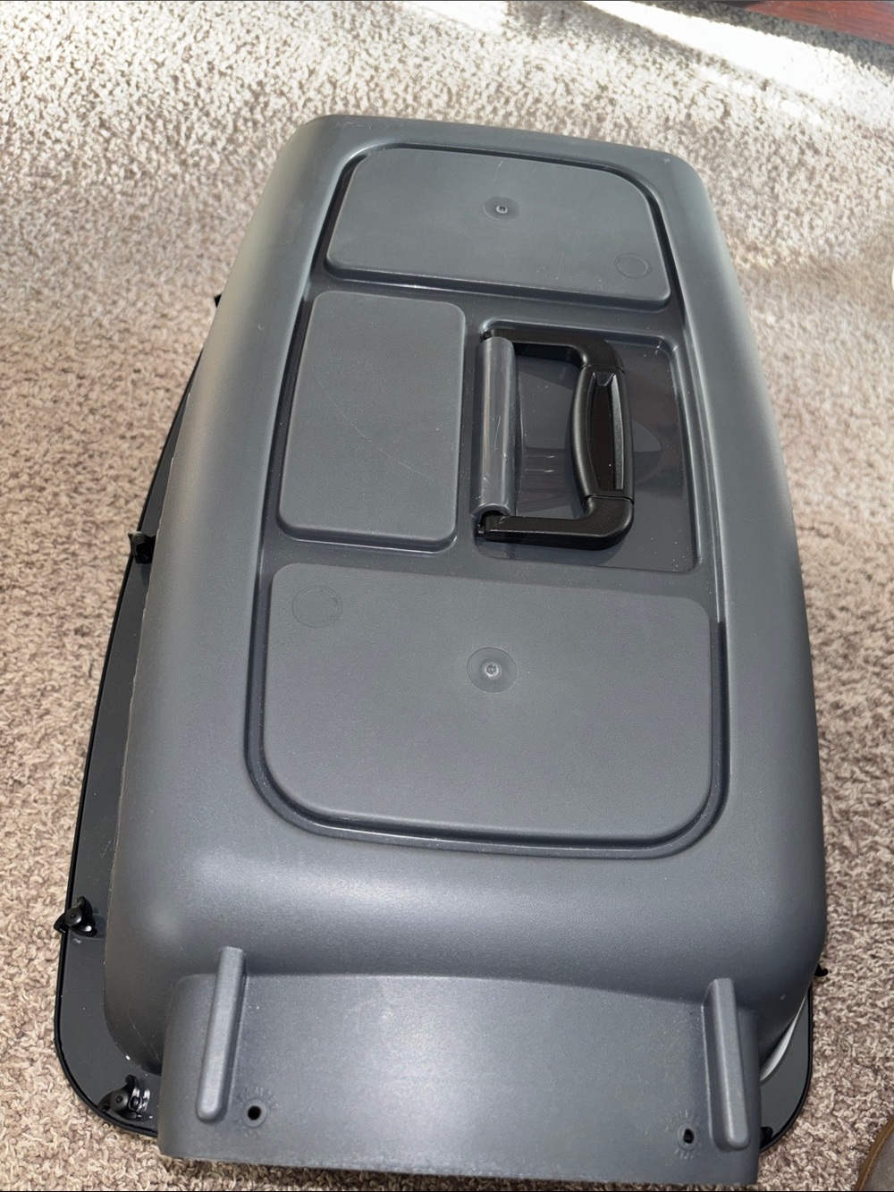 Standard Plastic Pet Carrier - Gray with Black Door - Picture 2 of 3